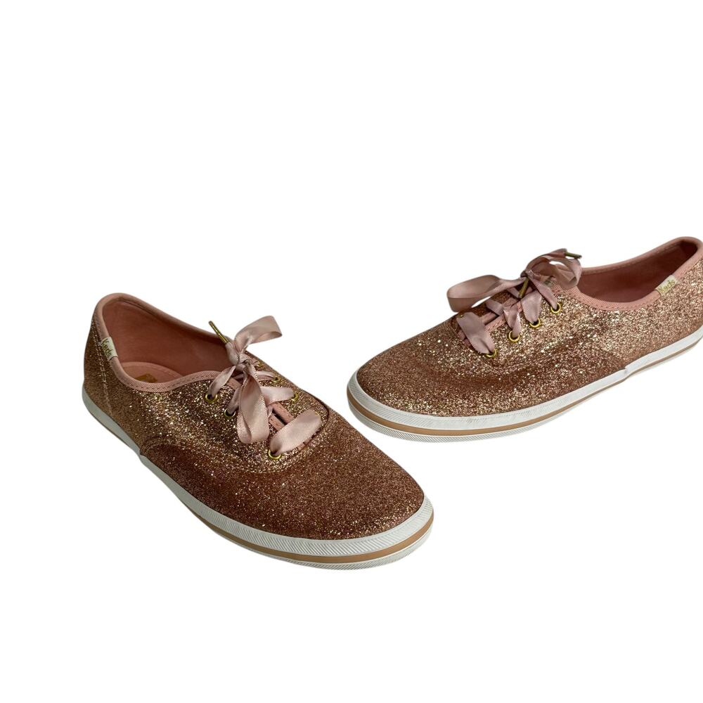 Keds X Kate Spade New York Champion Glitter Pink Sneakers Women’s Size 5.5
